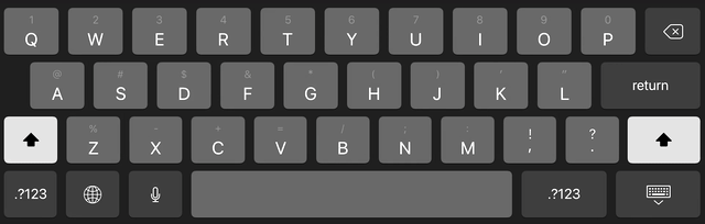 Switch Layout on the iPad Keyboard
